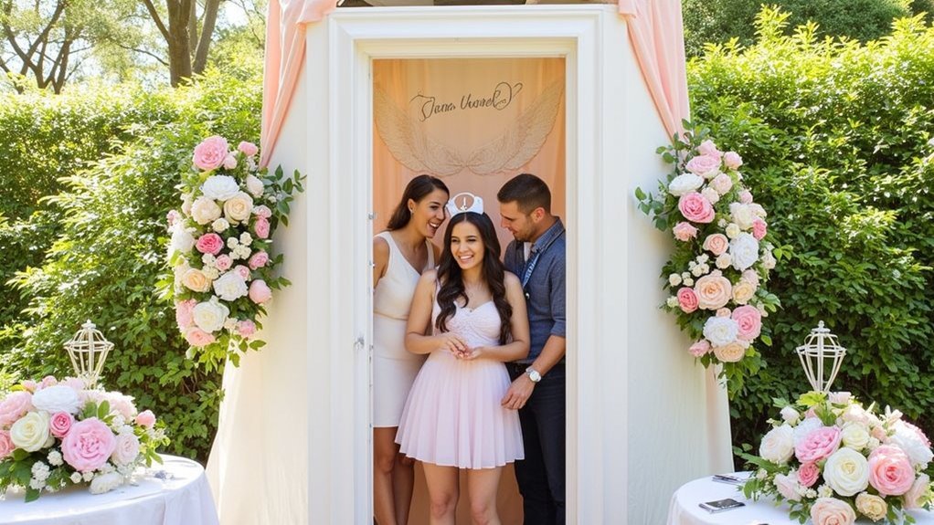 customized christening photo booth
